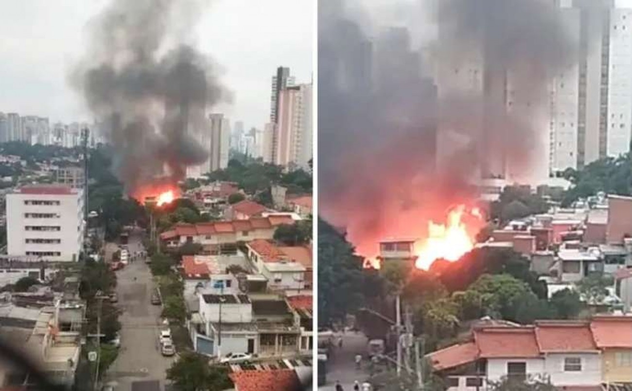 Incêndio de grandes proporções aterroriza São Paulo