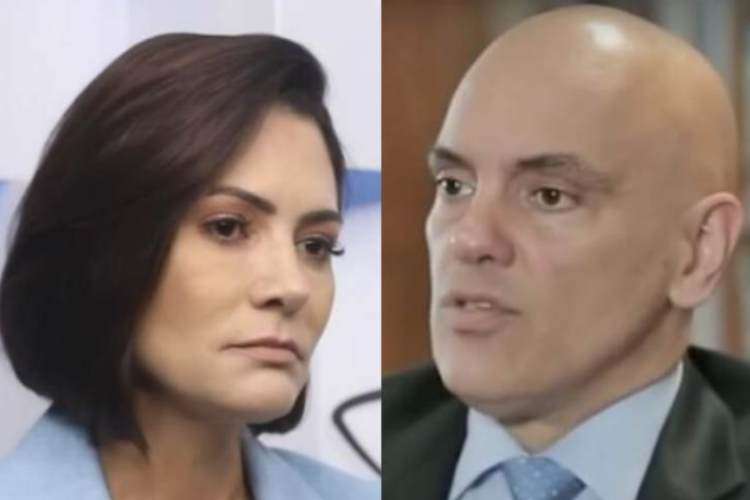 Michelle Bolsonaro acaba de se encontrar com Alexandre de Moraes