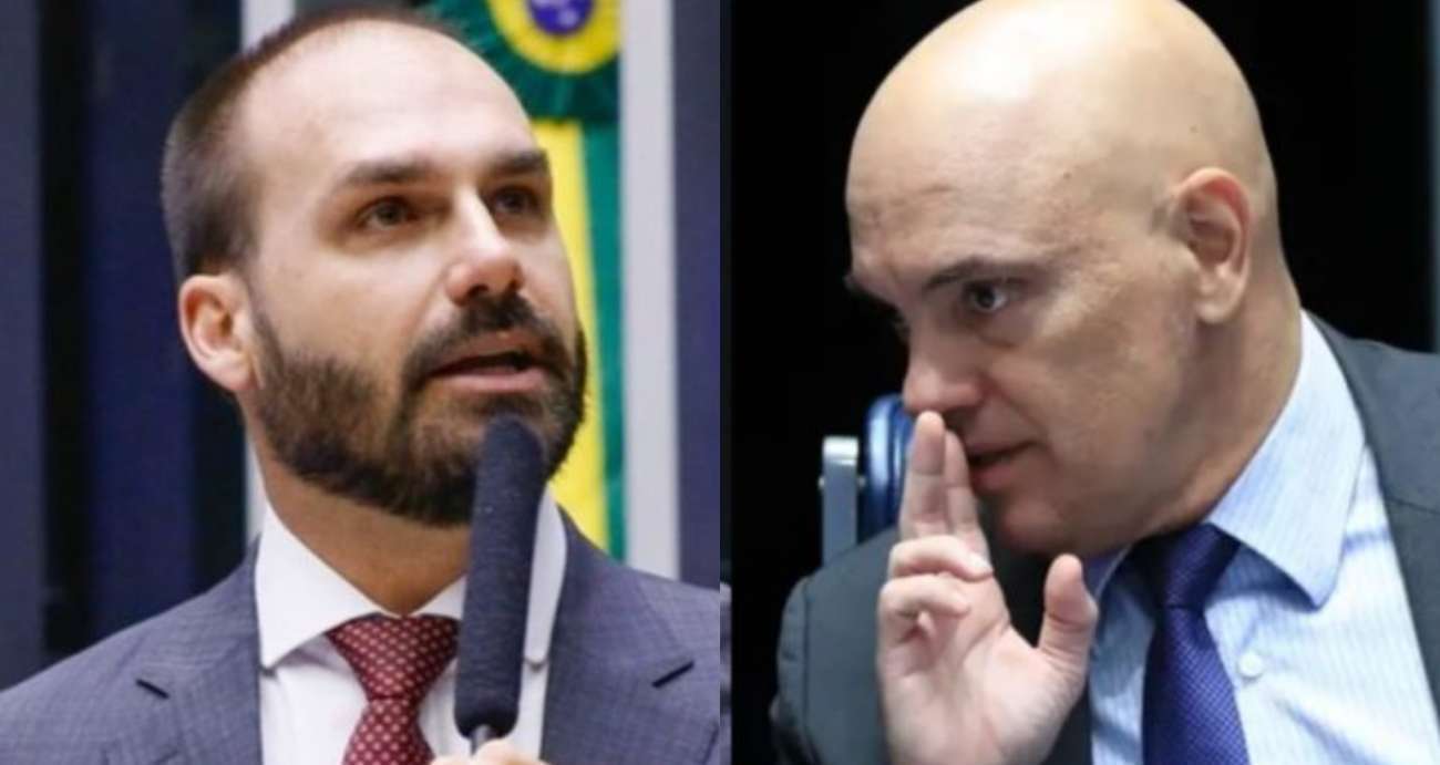 Eduardo publica foto aterrorizante para Moraes