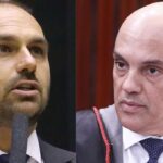 Eduardo manda recado a Moraes sobre delegado expulso dos EUA: Trate bem os seus jagunços (veja o vídeo)