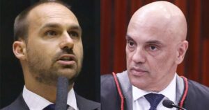 Eduardo manda recado a Moraes sobre delegado expulso dos EUA: Trate bem os seus jagunços (veja o vídeo)