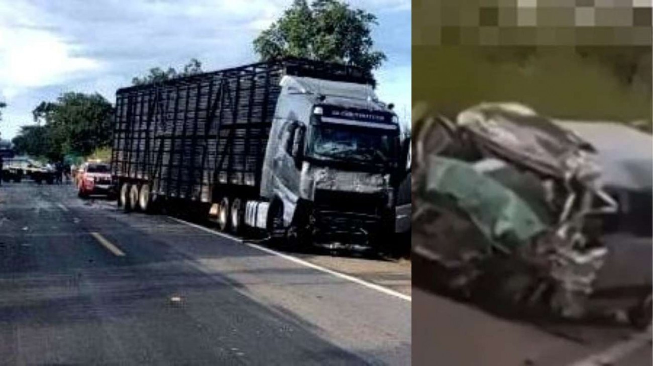 Acidente gravíssimo envolvendo van, carro e caminhão deixa 8 mortos em rodovia federal