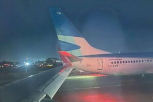 Avião com destino ao Brasil bate em outra aeronave no Chile