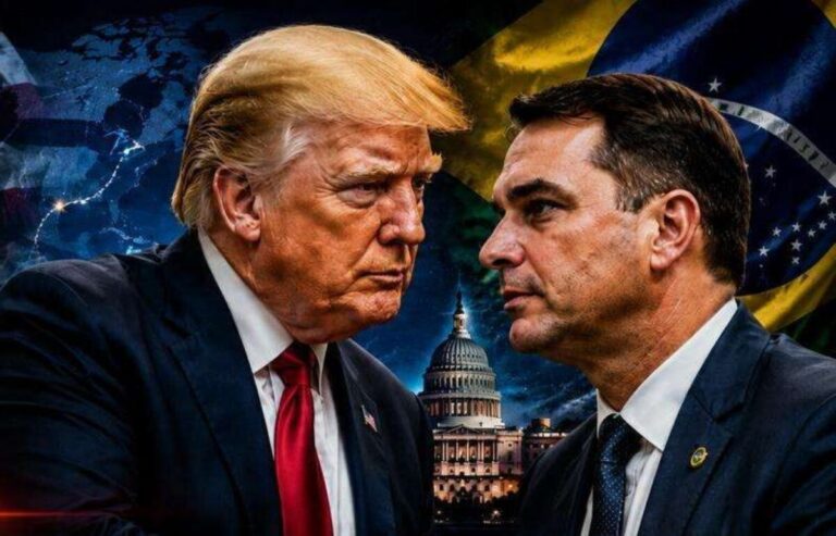 O detalhe do encontro com Trump que revela o altíssimo prestígio internacional de Flávio