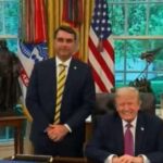 Após reunião de Trump com Flávio, Embaixada publica mensagem enigmática