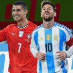 Enquanto Messi brilha com três gols, Cristiano amarga empate na estreia