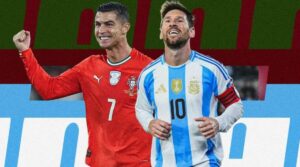 Enquanto Messi brilha com três gols, Cristiano amarga empate na estreia