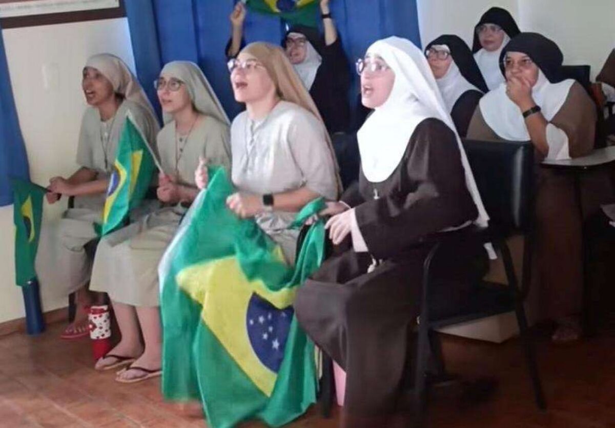 Freiras viralizam na comemoração da vitória do Brasil sobre o Japão (veja o vídeo)