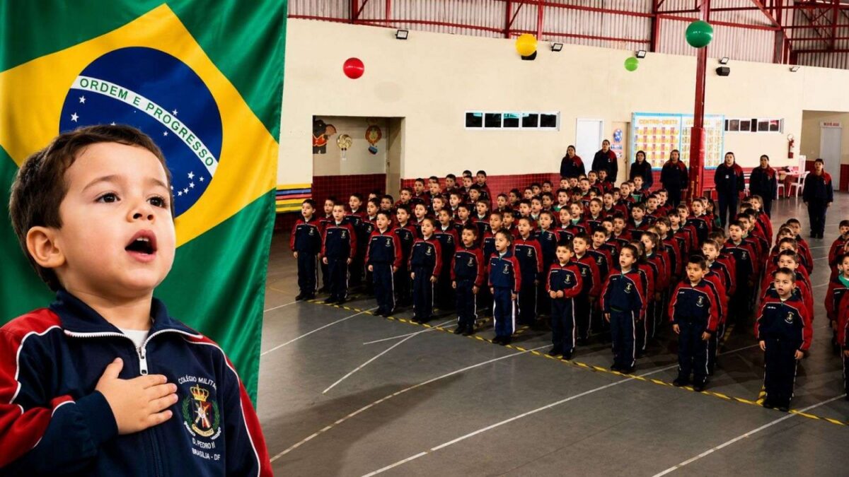 Crianças com média de 4 anos de idade cantam o hino nacional e dão lição em famosos (veja o vídeo)